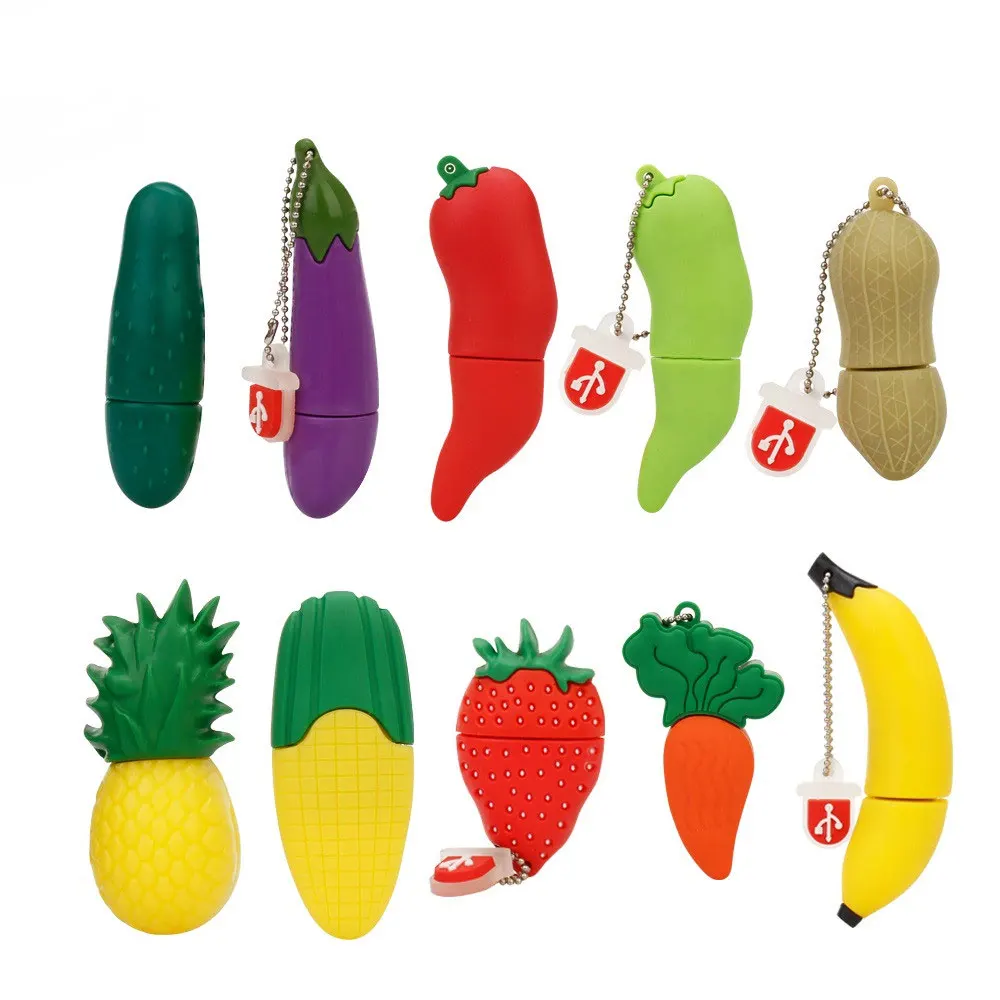 

Vegetables Fruits usb Flash Drive 64GB Strawberry usb 2.0 4GB 8GB pendrive 16GB pen drive 32GB usb Stick 128gb Banana u memoria