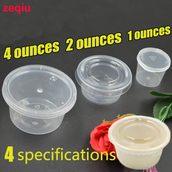 

[100pcs]1oz/2oz/4oz container Food grade PP and Pulp seasoning cup salad sauce Take-out storage cup