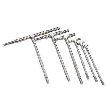 

Newest 6pcs Round Telescopic Gauge Set Adjustable Cylinder Inner Diameter Measure Kit 8-150mm