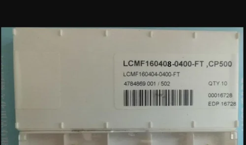 10 шт. твердосплавные вставки LCMF160408-0400-FT, CP500