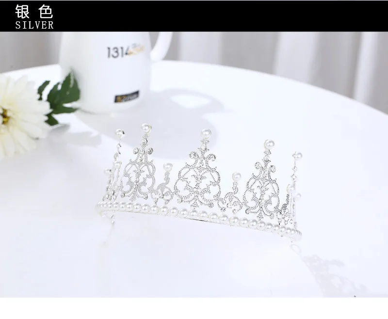 Currently Available Sale New Style Online Celebrity Crown Baby Celebrity Style Birthday Cake Decoration Bakery Bride Decoration