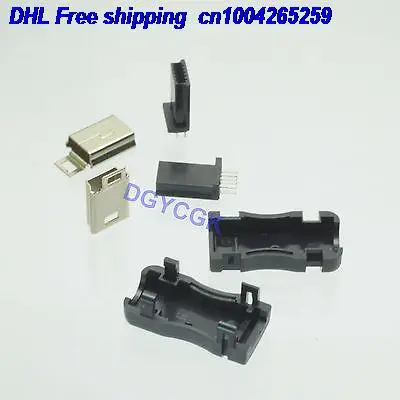 DHL 200 шт. мини USB разъем Разъем 10 контактный пластиковый корпус для кабельного разъема 22-ct