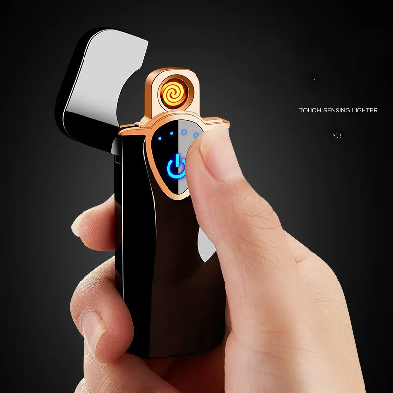 Сенсорная Индукционная Зажигалка зарядка Usb двухсторонний детектор дыма