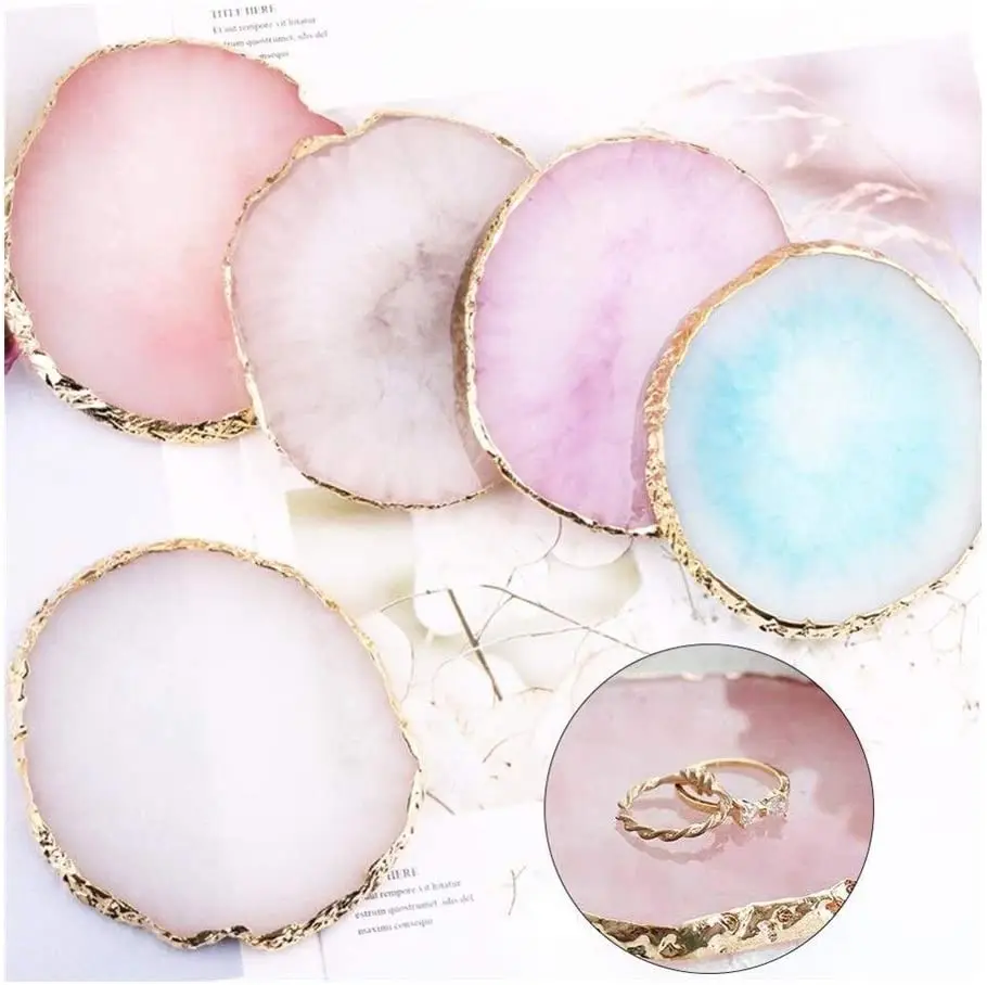 Resin Jewelry Display Tray Trinket Ring Earrings Organizer Storage Dish