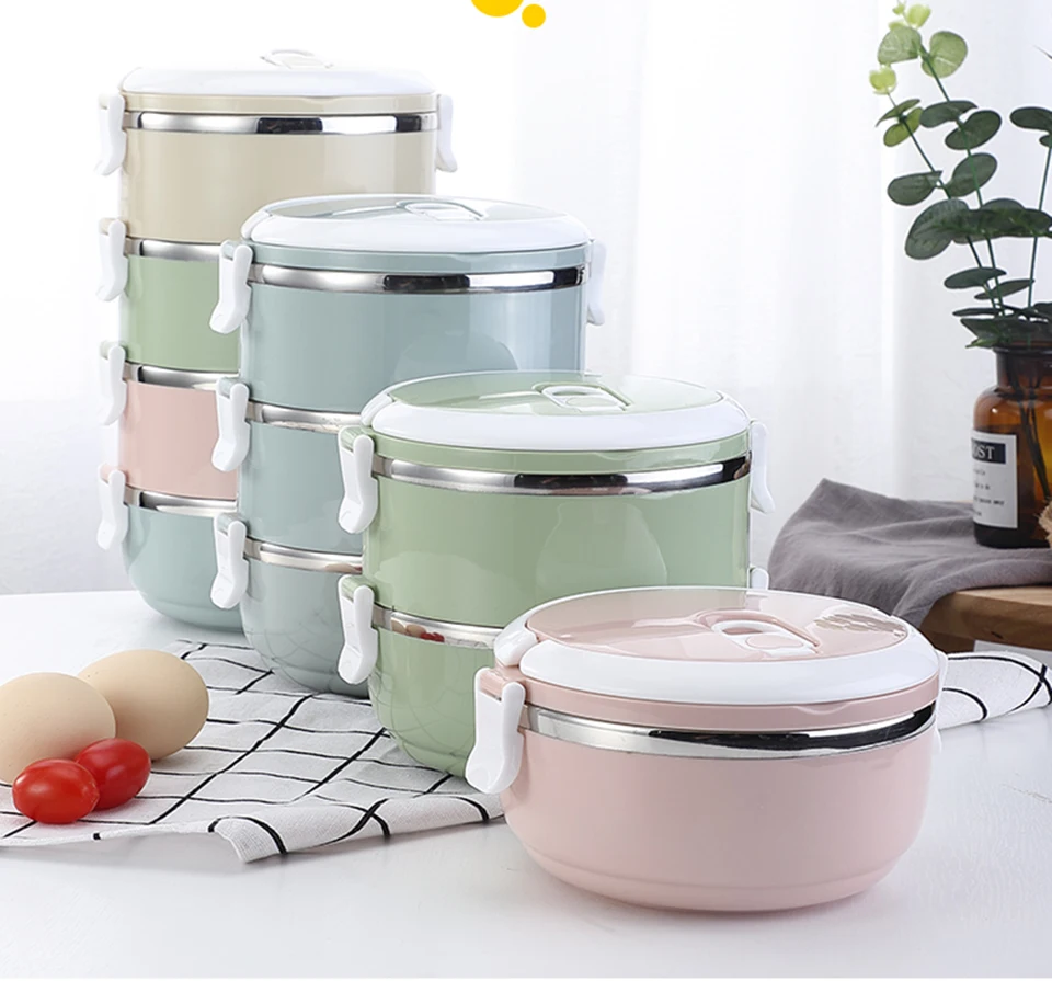 Bento Box из нержавеющей стали, японский Ланч-бокс, термо-бокс для еды, Портативный Ланч-бокс для детей, для пикника, офисных работников, для школьного обеда