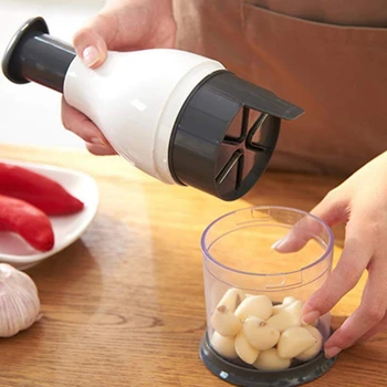 

Mulifunctional Manual Garlic Masher Home Kitchen Tool Kitchen Large Capacity Stirrer Vegetable Cutter Garlic Press Machine X