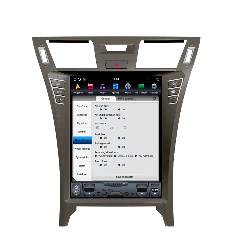 Perfect NAVITOPIA 12.1inch 4G+64GB Tesla Style Vertical Screen Android 8.1 Car DVD GPS Navigation for Lexus LS460 14