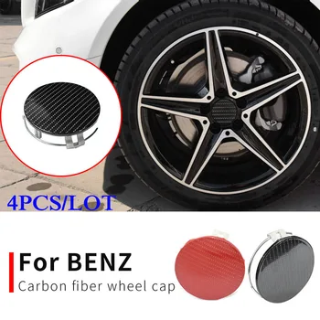 

NEW STYLE 4pcs/lot Gray Base With Ring Carbon Red/Black 75MM 7.5CM Car Accessory Wheel Center Hub Cap Covers Wheel Center Cap