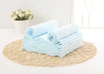 

200set 10Pcs/set Baby Nappies Reusable Baby Infant Newborn Cloth Diaper Nappy Liners Insert 3 Layers Cotton