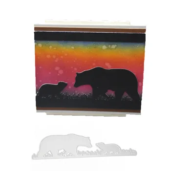 

Bear Animal Metal Cutting Dies Stencil For DIY Scrapbooking Paper Card Decorative Craft Dies Embossing Die Cut New 2020