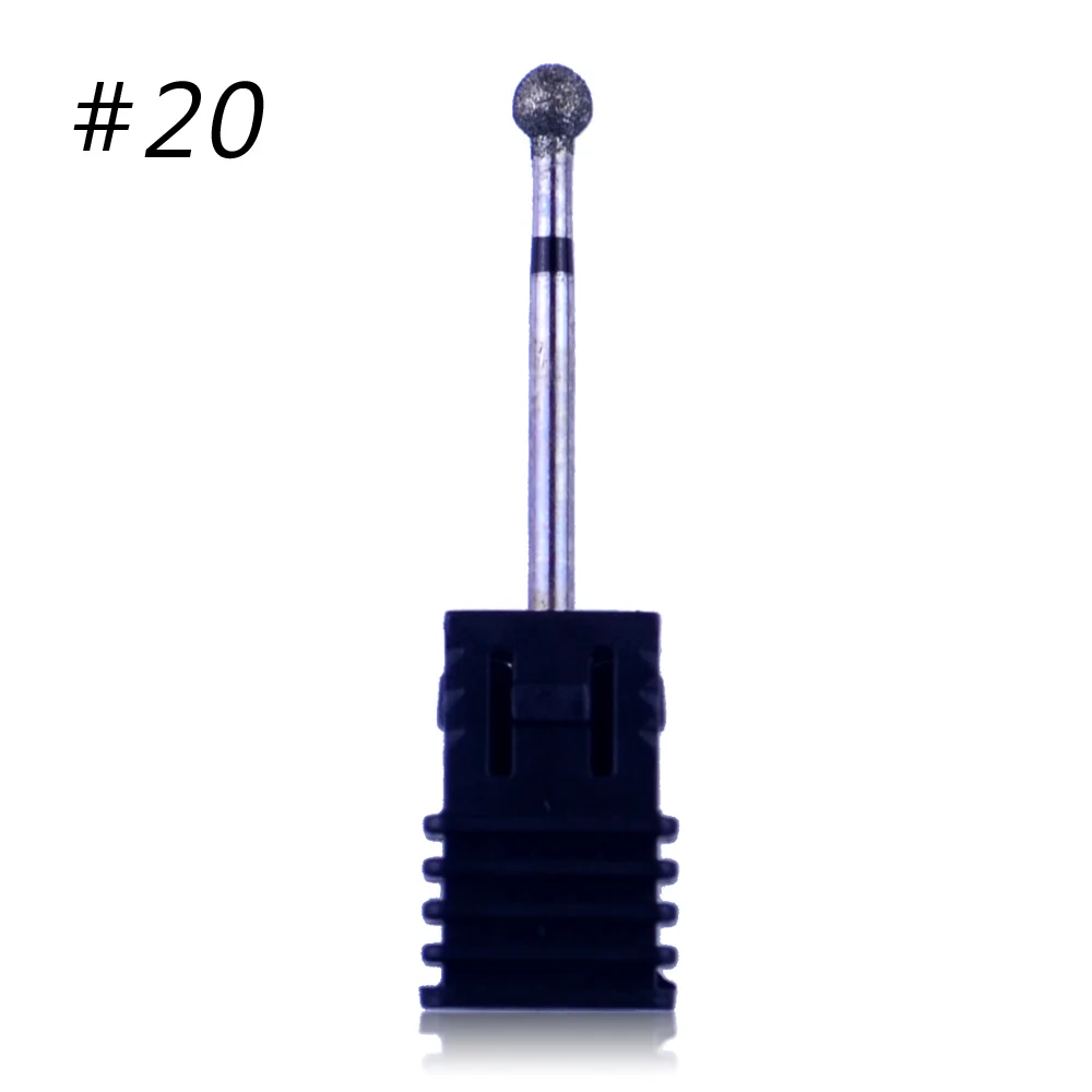 20 20 Types Milling Cutter For Manicure Diamond Nail Drill Bits Rotate Burr Electric Nail Drill Pedicure Remove Tool Accessory - Цвет: 20