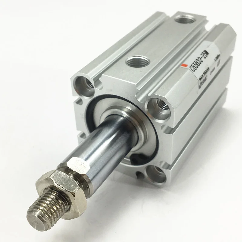 CD55B20/CD55B25-5M/10 м/15 м/20 м/25 м/30 м/35 м/40 м/45 м двойного действия Компактный цилиндр с внешней резьбой C55 CD55B серии