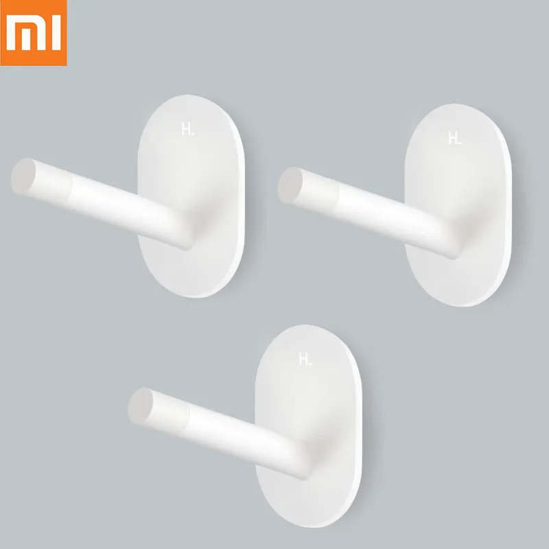 3 шт.,, Xiaomi Mijia HL, маленькие самоклеющиеся крючки, крепкие настенные крючки для кухни, ванной комнаты, шкафа, 3 кг, Максимальная нагрузка, вешалка, крючок