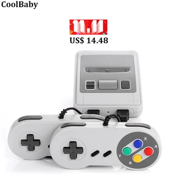

Retro game 620 in 1 handheld game player double handle AV TV output video game console 8bit TV games
