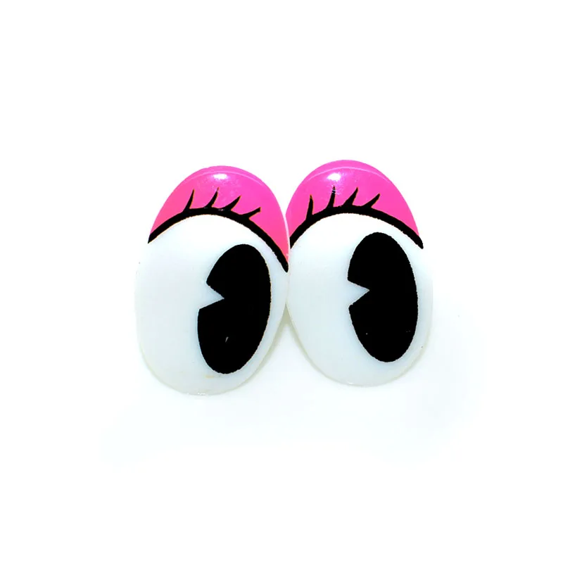 40Pcs  New Cartoon Plastic Safety Toy Eye Eyelash Dolls Eyes Toys Accessories For DIY Plush Dolls Animal Puppet Making