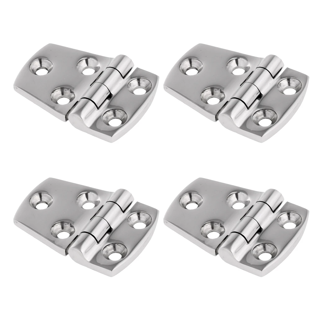 4pcs Boat Door Hatch Locker Hinge Short Side- Heavy Duty Stainless Steel