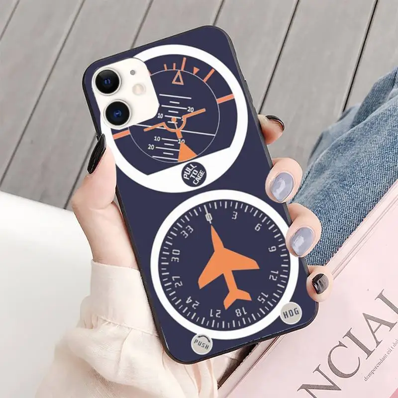 iphone 13 pro max leather case Aviation Aeroplane Helicopter cockpit Instrument Phone Case for iphone 13 8 7 6 6S Plus X 5S SE 2020 XR 11 12 mini pro XS MAX best iphone 13 pro max case