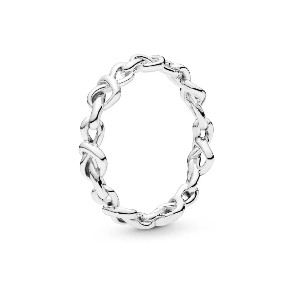 Art Fort Silver New Style 925 Silver Mind Interleaving Ring-Style Elegance Stacked DIY Rings