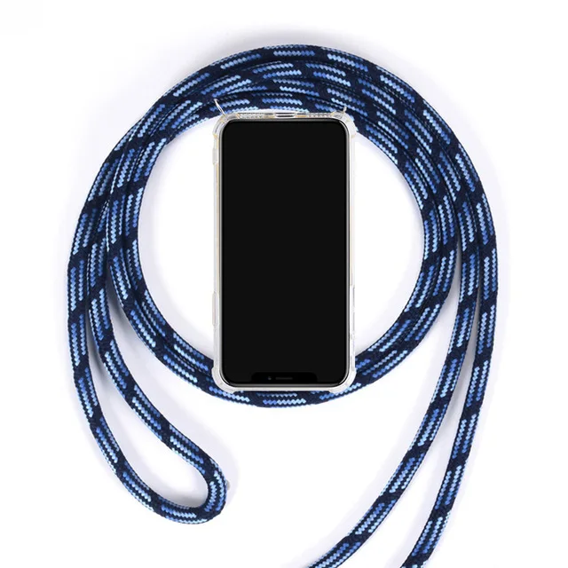 GTWIN для samsung Galaxy S10 5G S9 S8 Plus Note 9 10 Pro Чехол на ремне через плечо с ремешком на шею чехол s - Цвет: Синий