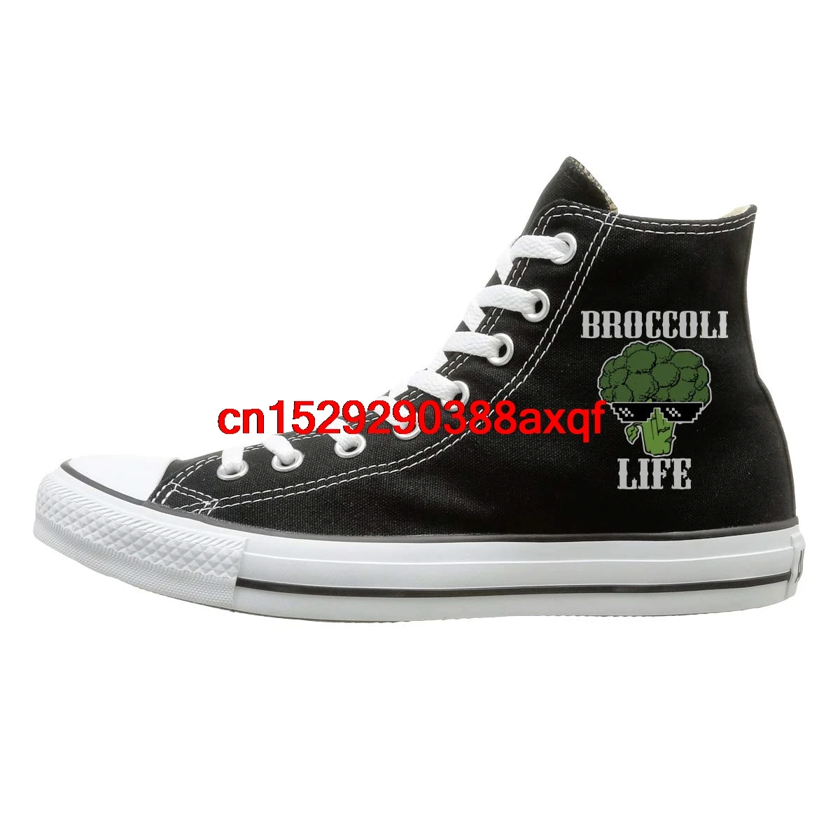 

Canvas Shoes Broccoli Life Classics High-Top Lace Ups Canvas Sneakers For Men's Women's