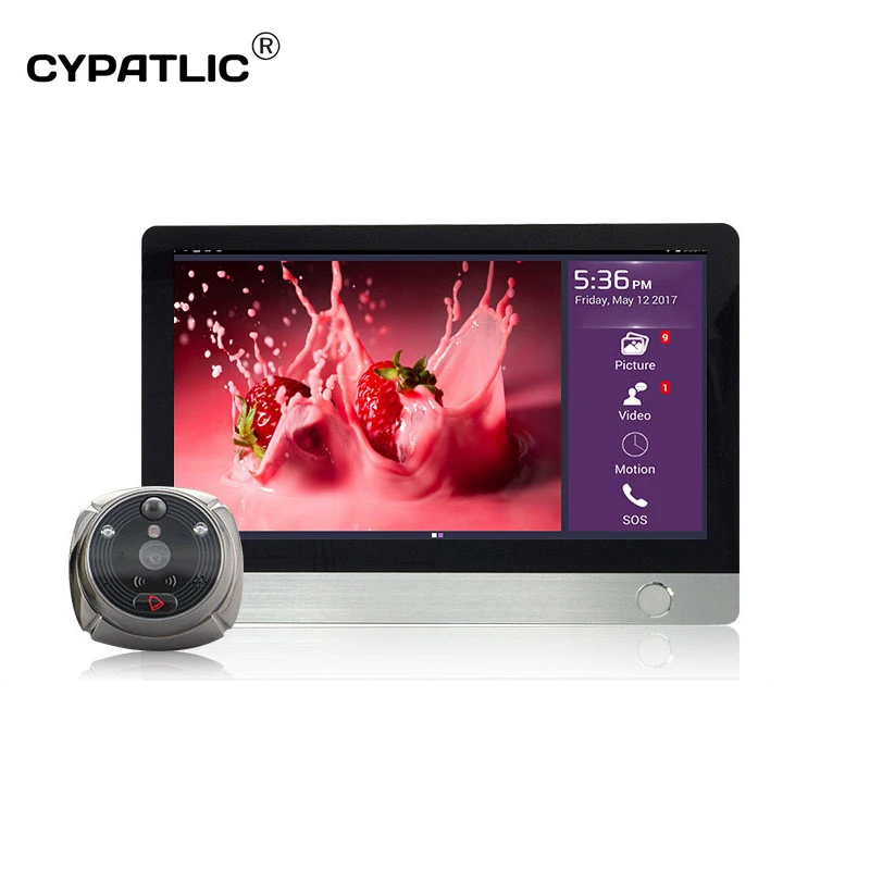 Цифровой дверной звонок ihome4 Wi Fi с экраном 7 дюймов и сенсорным экраном|Дверные