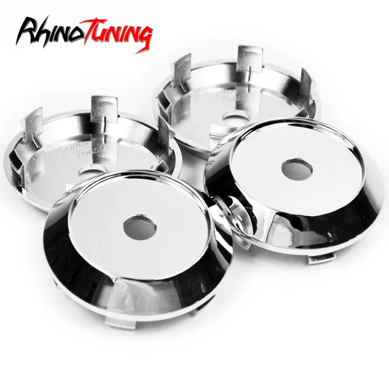 

4pcs 70mm 63mm Silver Japan Racing Car Wheels Hub Center Caps for Rims HubCap Covers C123201B Fit for Akita WORK