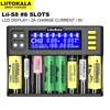 LiitoKala Lii-S8 Battery Charger  Li-ion 3.7V  NiMH 1.2V Li-FePO4 3.2V IMR 3.8V charger  for 18650 26650 21700 26700 AA AAA ► Photo 2/5