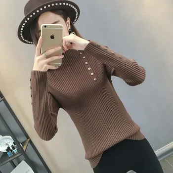 

pullover Korean version of long-sleeved bottomed shirt, Autumn and Winter 2019 new type of tightened knitted sweater