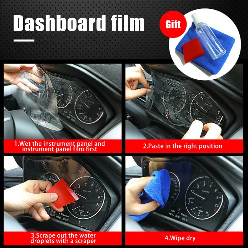 For Nissan Teana 2019 Qashqai 2016-2019 Dashboard Membrane Protective Film Car Instrument Panel Screen Protector TPU Film