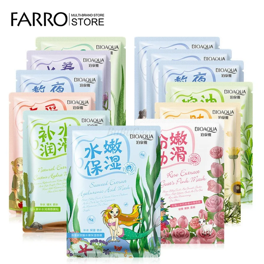 

BIOAQUA Moisturizing Oil Control Anti-Aging face mask Shrink Pores Whitening Brighten Skin Care