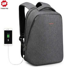 Tigernu бренд мужской рюкзак противоугонная USB зарядка 1" 17" ноутбук рюкзак мужской женский школьный рюкзак школьный рюкзак сумка