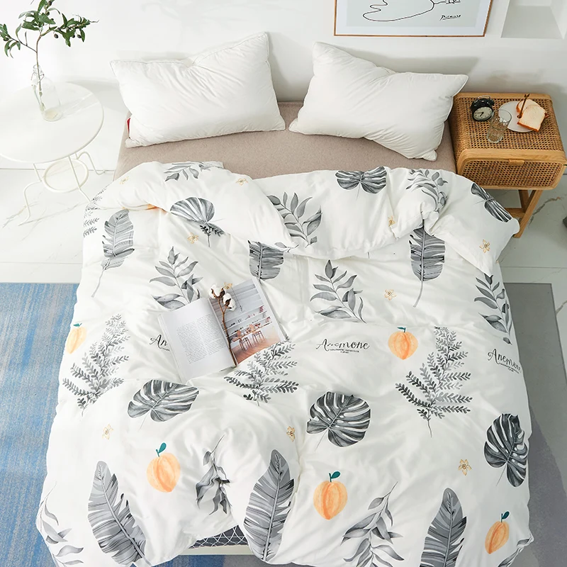 Pure Cotton Duvet Cover One-Piece Small Flower 1.5 Quilt Double 200x230 Single 150x200 Simple Nordic Ins | Дом и сад