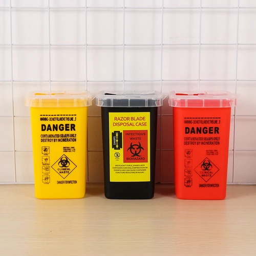 Buy 1 L Sharps Container Needles Bin Biohazard Tattoo Piercing Needles
