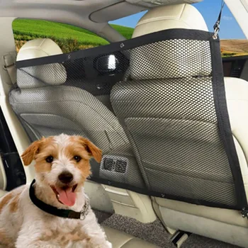 

Car Pet Barrier Mesh Dog Car Safety Travel Isolation Net Vehicle Van Back Seat