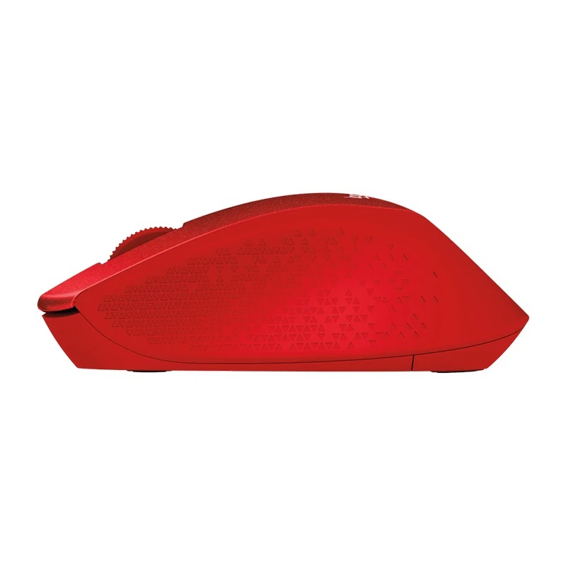 Мышь Logitech M330 красный оптическая(1000dpi) silent беспроводная USB(2but