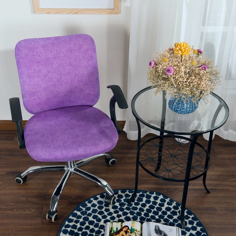 Печатный современный спандекс чехол на компьютерное кресло эластичная хлопковая ткань офисный раздельный Чехол для стула легко моющийся съемный принт - Цвет: 21