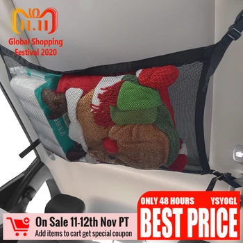

Car Ceiling Storage Net Simple Mesh For Car Roof Pocket-Universal Car Roof Interior Cargo Net Bag With Zipper Car Trunk Storage