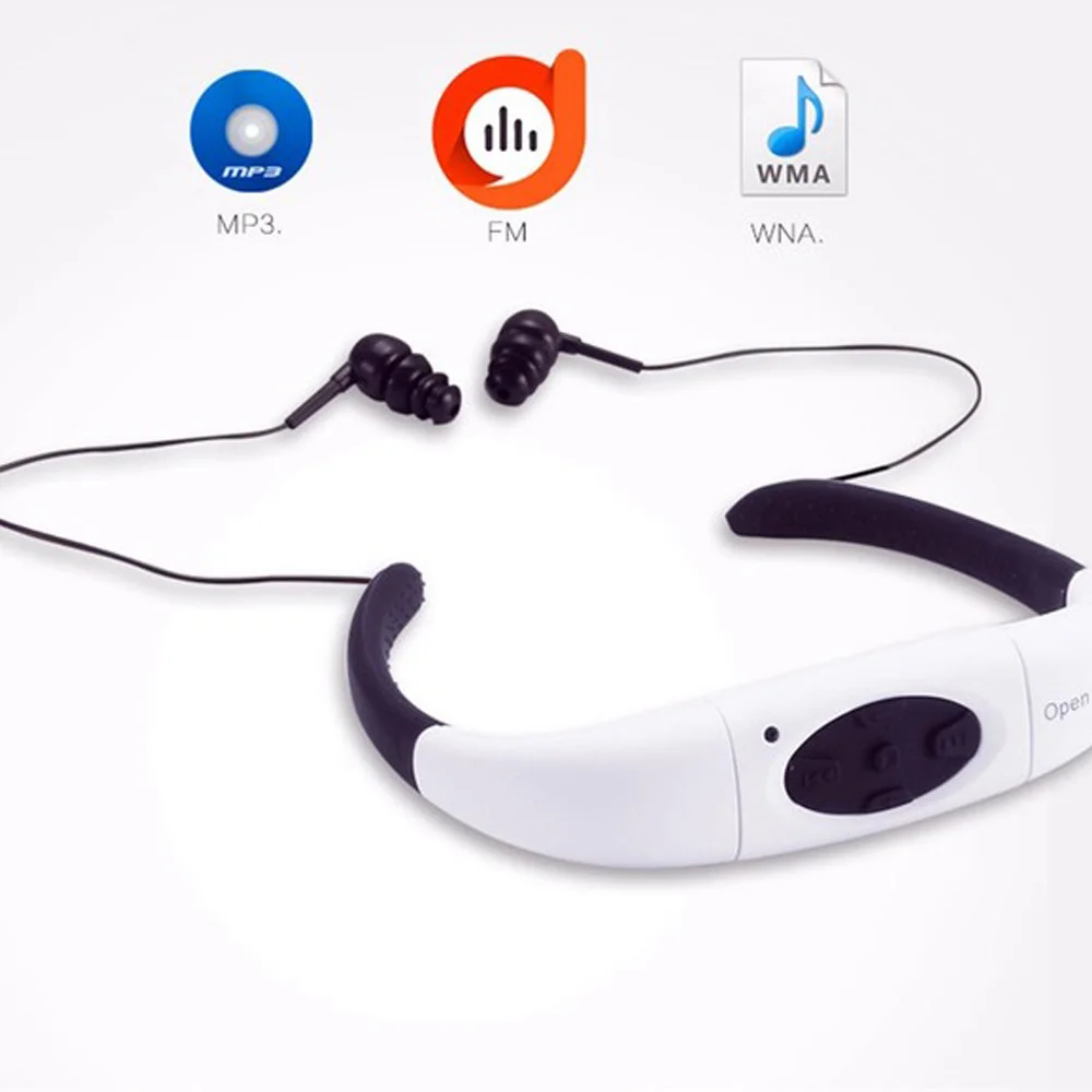 Новейшая Водонепроницаемая bluetooth-гарнитура для плавания, серфинга, дайвинга, Спортивная гарнитура с Bluetooth, водонепроницаемая fm-радио, mp3-плеер