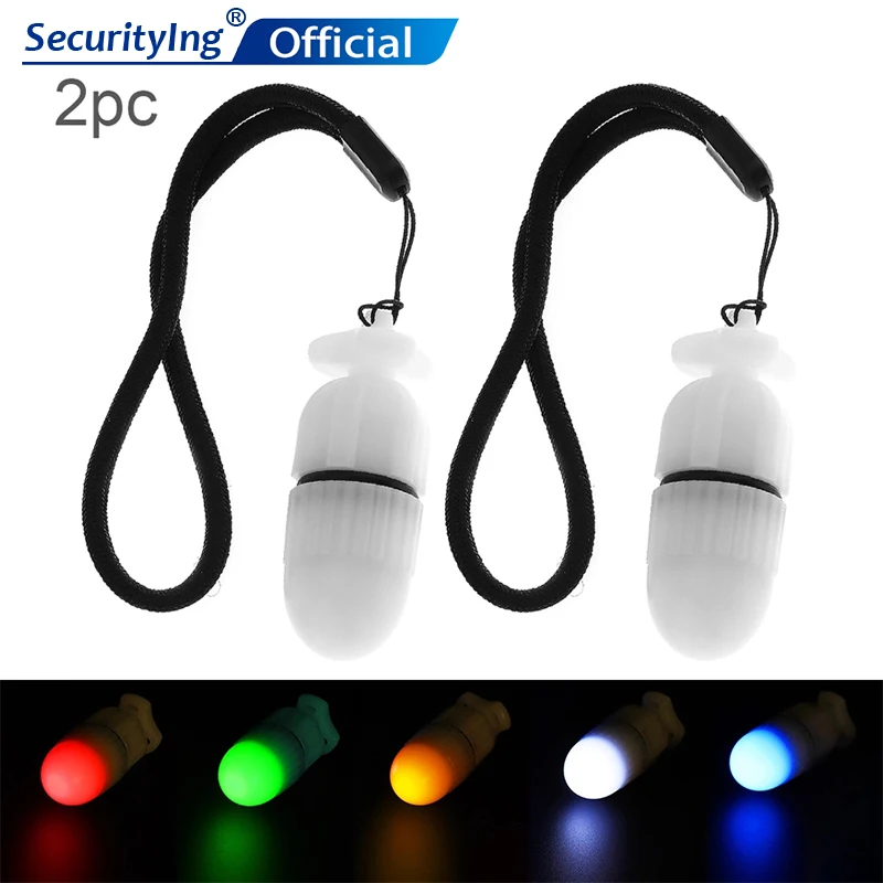 

2pcs/lot Underwater Flashing Scuba Night Dive Marker LED Beacon Beam Safety Signal Light Lamp Warning Diving LED Torch