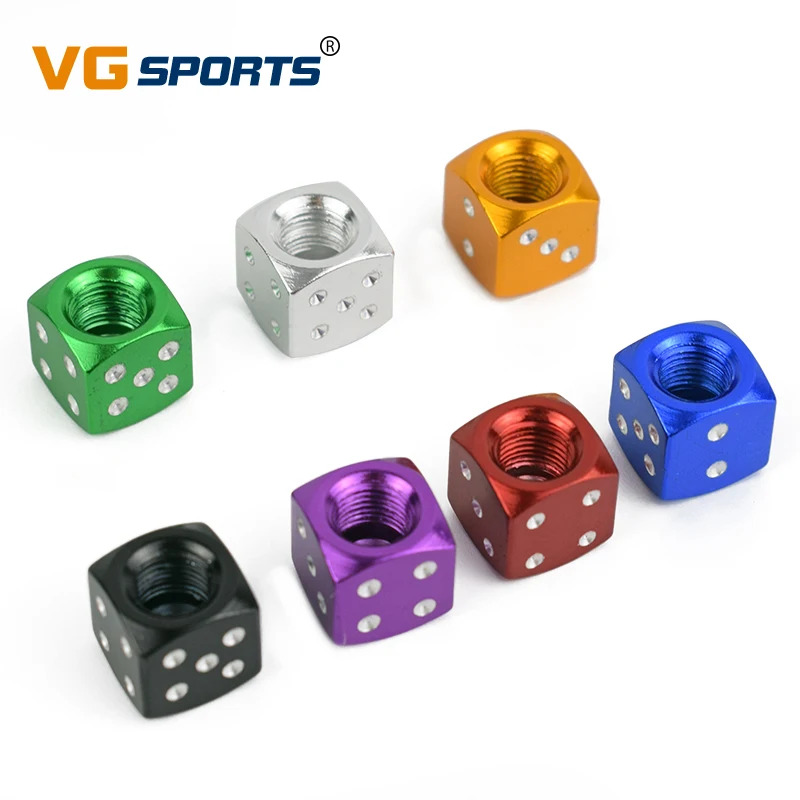 Best prices 4Pcs Red Dice Tire air Valve Stem Caps for Car Truck Bike ATV Wheel RimsA! Compare
