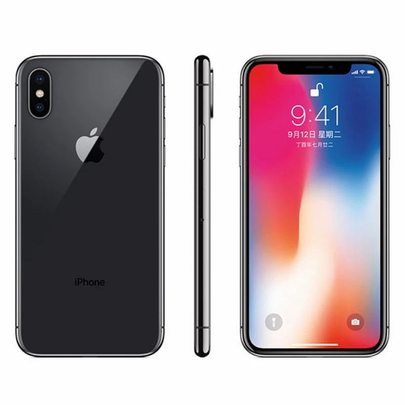 Original iOS Apple iPhone X Face ID 64GB/256GB ROM 3GB RAM Hexa Core A11 5.8\