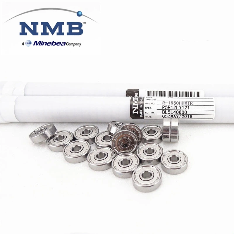 Rolamento de esferas miniatura original NMB Minebea Precision, R-1650HH, 5x16x5mm, 625ZZ, 1650, 625, 5x16x5mm, 20pcs 100pcs