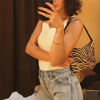 

Luxury Design Cow Pattern Ladies Shoulder Bag Retro PU Leather Women Baguette Handbags Female Daily Travel Armpit Hobos Purse
