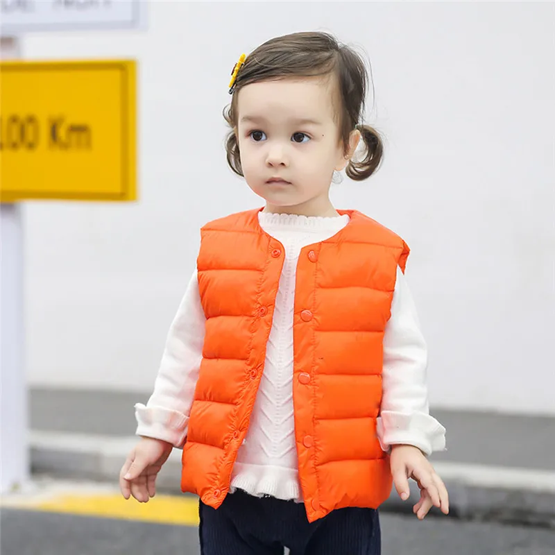 kids vest Toddler Kids Baby Grils Boys Solid Striped Vest Warm Waistcoat Outwear Coat colete infantil #4AA12 (6)