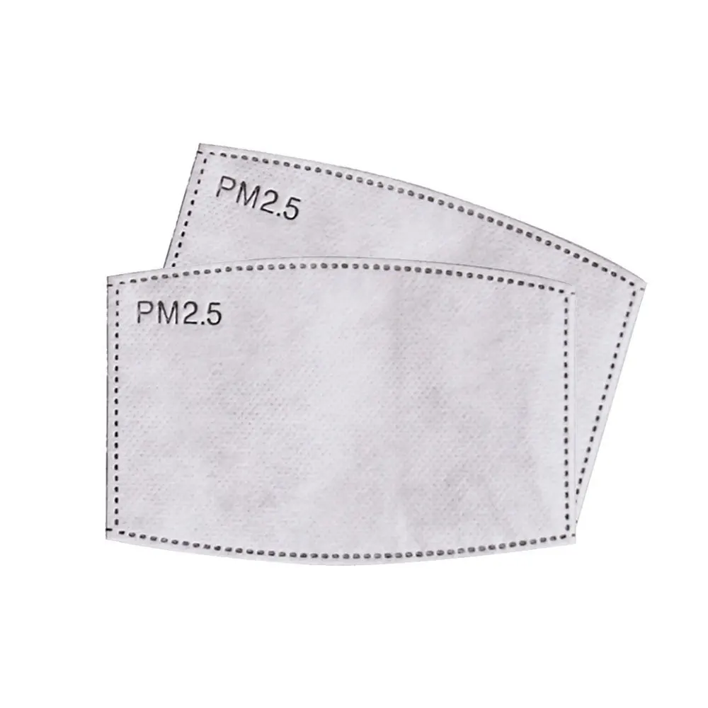 5/10/20/50/100PCS PM2.5 Mask Filter Paper 5Ply Dust Mouth Face Mask Carbon Cotton Disposable Protective For Adult Kids Child 3