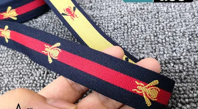 Высококачественная вышивка пчелы, большая брендовая стильная лента, лента для одежды, аксессуары ручной работы - Цвет: 2.5CM