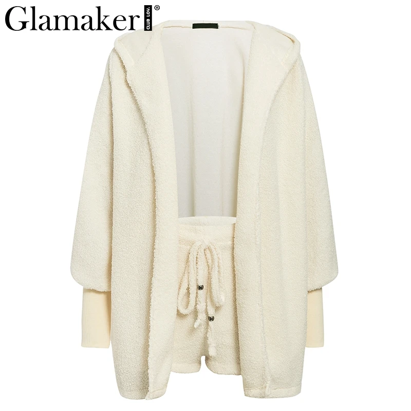 Вязаный комплект Glamaker из двух предметов короткий комбинезон Женский Осенний