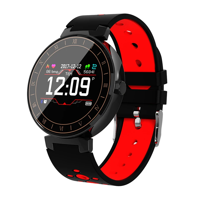 0.95In TFT Bluetooth Смарт часы кровяное давление монитор сердечного ритма спортивные часы GK99 - Цвет: Red
