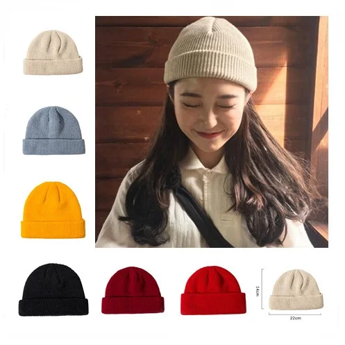 Ladies Casual Cap Winter Unisex Rib Knitted Beanies Hats Woman Mens Kids Girls Boys Black Grey Red Solid Color knitted hat knitted cap knitted beanie winter hat fashion beanies
