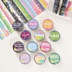 Ruban adhésif Washi pour Scrapbooking, 5M, rideau d'étoiles de corée, ruban adhésif décoratif Kawaii, papeterie pour journal intime 